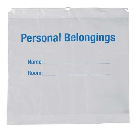 Personal Belonging Bag, Clear, PK250 MPN:HCS7002-1.5