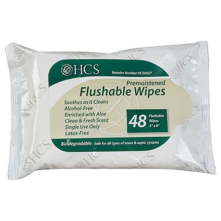Body Wipes, Scented, 8 inL, 5 inW, PK12 MPN:HCS0027