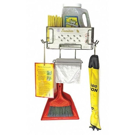 Spill Cleanup Kit, Wall Mount MPN:AB-WALL