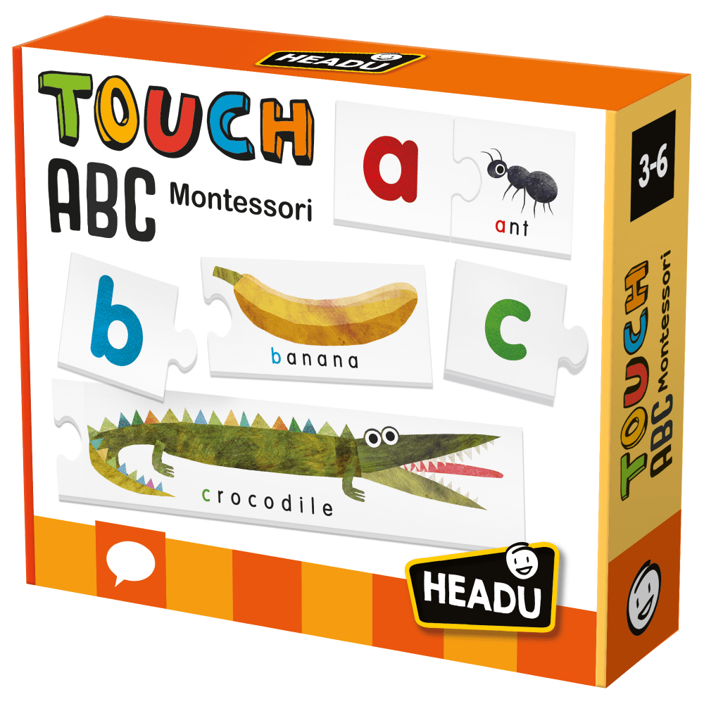 Headu Montessori Touch ABC Puzzles, Pre-K To 1st Grade MPN:HDUEN20942