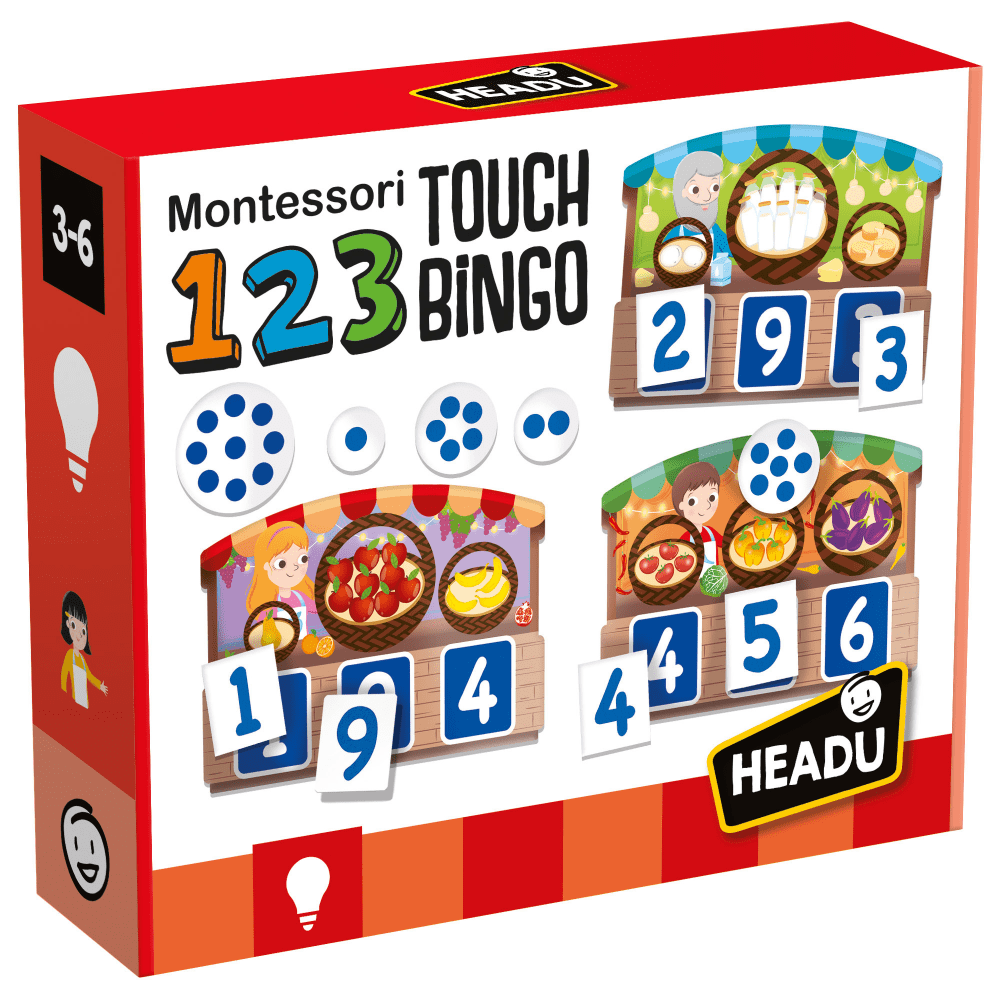 Headu 123 Montessori Touch Bingo, Pre-K To 1st Grade MPN:HDUIT21109