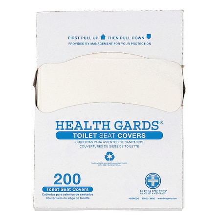 Toilet Seat Cover, 200 Sheets, PK25 MPN:HG-QTR-5M