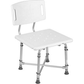 HealthSmart® Germ-Free Bariatric Bath and Shower Seat with Removable Backrest 524-1816-1999