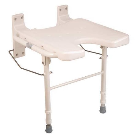 Concealed Wall Mount Bath Seat, 16-1/4