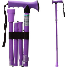 HealthSmart Folding Walking Stick Soft Comfort Grip Collapsible Adjustable Folding Lavender 502-1313-1110