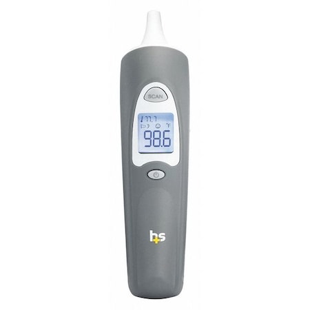 Infrared Digital Thermometer, Plastic, 6 547/5000 in L, 1.5 in W, Gray/White MPN:18-220-000