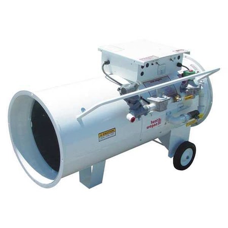 Portable Gas Torpedo Heater, Vapor Propane, Natural Gas, Direct Spark, 450, 000 to 750, 000 BtuH MPN:1800B