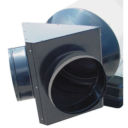 Prtbl Htr Duct Outlet Adptr, 2-way, 17