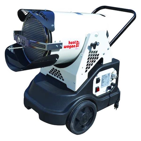 Portable Oil and Kerosene Torpedo Heater, 115, 000 BtuH, #1 Diesel, #2 Diesel, 2, 875 sq ft Heat Area MPN:HRF115