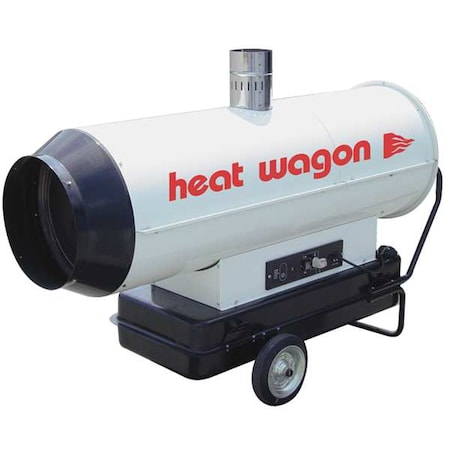 Portable Oil and Kerosene Torpedo Heater, 254, 400 BtuH, #1 Diesel, #2 Diesel, Jet A, JP-8, Kerosene MPN:HVF310
