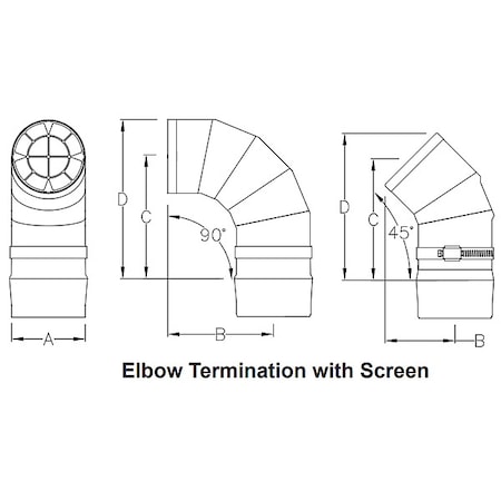 Gas Vent Pipe MPN:9414TERM