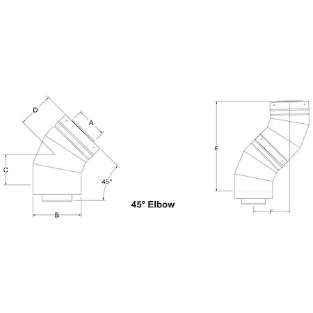 Gas Vent Pipe MPN:SC03E45-316