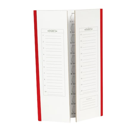 Slide Tray Cardboard, Red, 20-Place, PK72 MPN:120196
