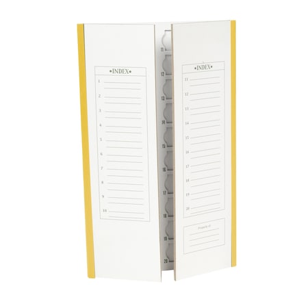 Slide Tray Cardboard, Yllw, 20-Place, PK72 MPN:120197