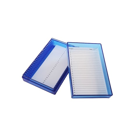Microscope Slide Box, Poly, 25-Place, Blue MPN:120316