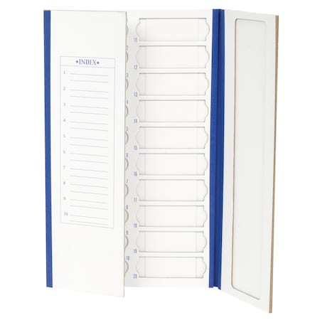 Cardboard Slide Tray, 20-Place, Blue, PK72 MPN:HS9913