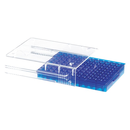 Low Temp PCR Rack, 96 Well, Blue, PK5 MPN:120539
