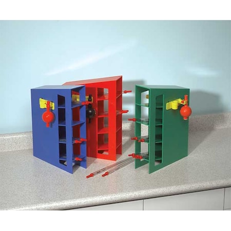 Pipette Rack, 1x4, Blue, 15-3/4