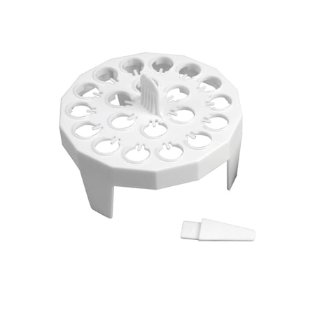 Floatng Mcrtube, Rnd Rack, 20 Tube, Wht, PK4 MPN:HS2134A