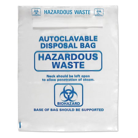 Biohazard Bag, 23 5/8in L, 16 1/4inW, PK200 MPN:HS1002B