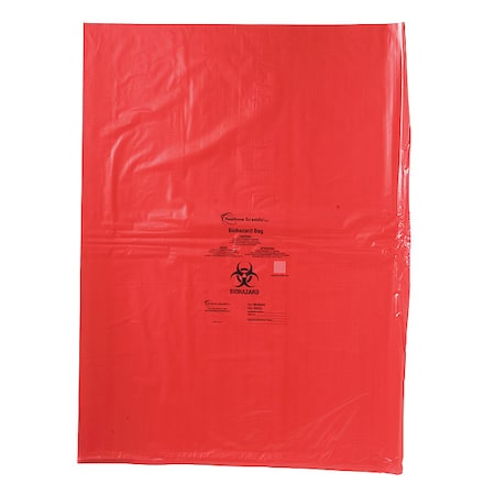 Biohazard Bags, Red, PK200 MPN:HS10323