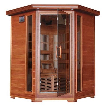 Sauna, Corner, 3 ppl, Carbon Heater, Cedar MPN:BSA1312