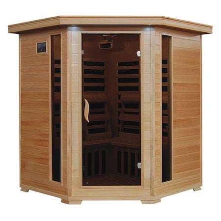 Sauna, Corner, 4 ppl, Carbon Heater, Hemlock MPN:BSA2420