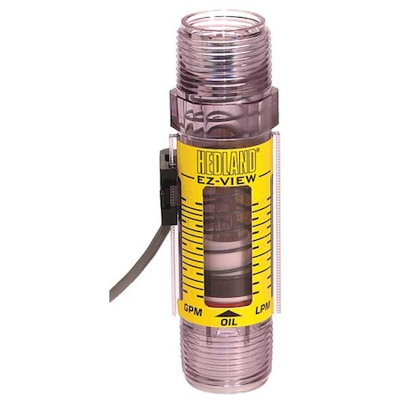Flowmeter, GPM/LPM 0.5 - 4.0 / 2-15 MPN:H621-604