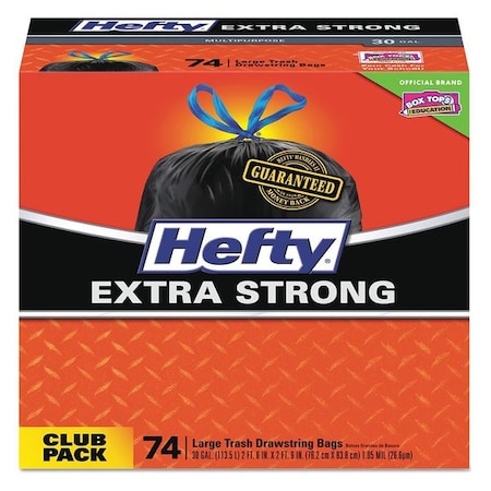 30 gal 30 in x 33 in, Standard-Duty, 1.1 mil, Black MPN:E85274