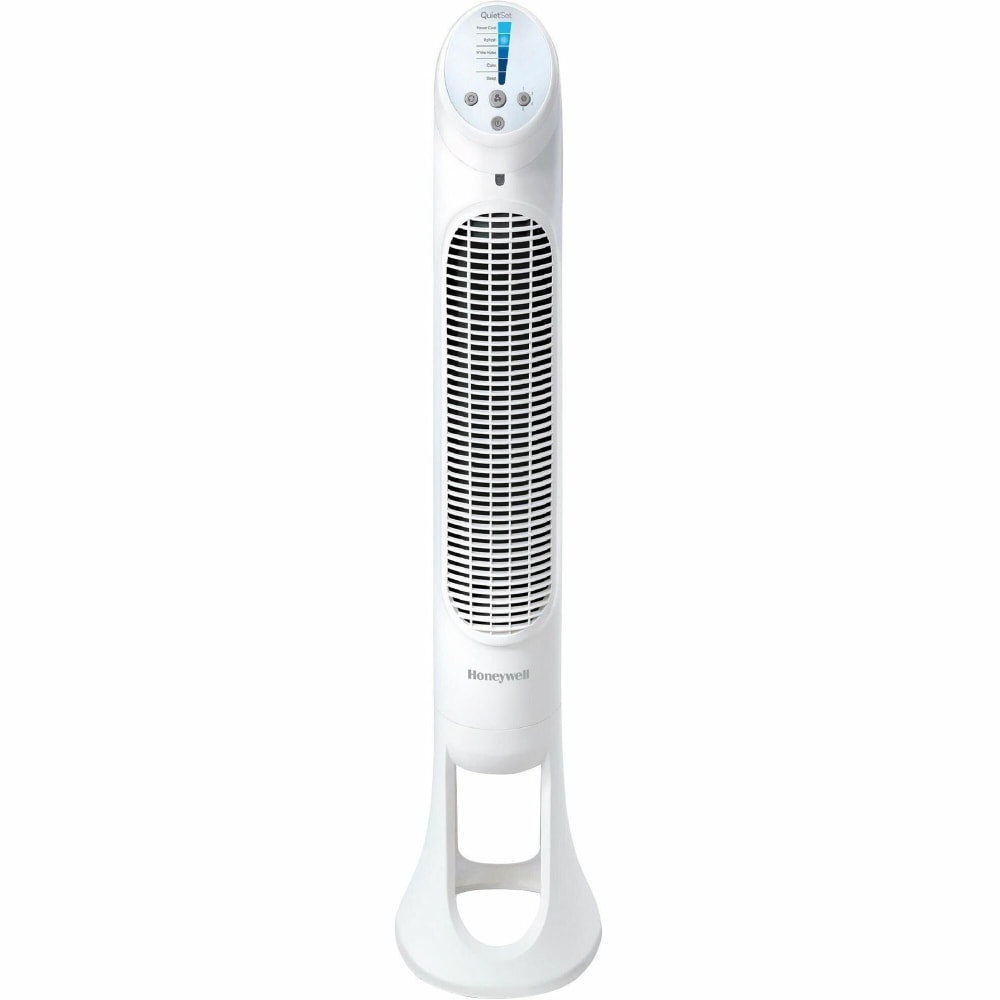 Honeywell QuietSet 5 Tower Fan - 5 Speed - Oscillating, Remote, Timer-off Function, Quiet, Sturdy, Electronic Control Panel, Touch Operation MPN:HYF260