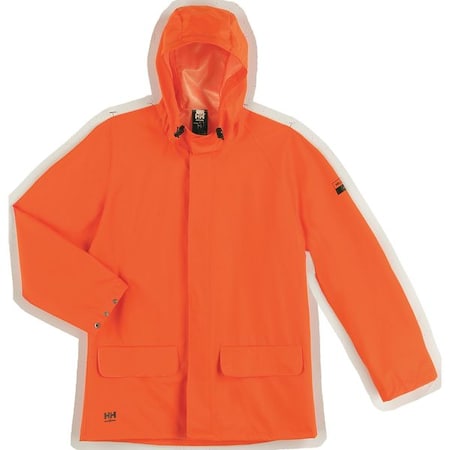 Rain Jacket, PVC/Polyester, Orange, L MPN:70129_290-L