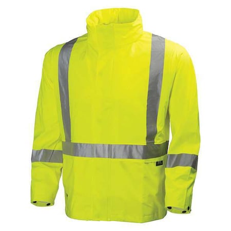 Rain Jacket, Hi-Visibility Yellow, 4XL MPN:70261_360-4XL