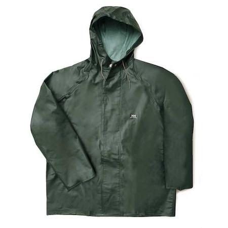 Rain Jacket with Hood, Green, S MPN:70300_490-S
