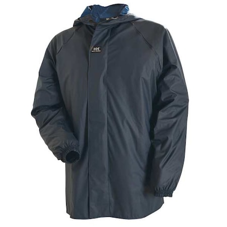 Rain Jacket with Hood, Navy, 2XL MPN:70317_590-2XL