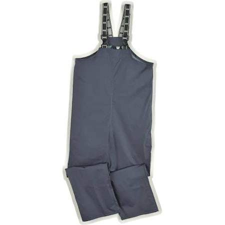 Rain Bib Overall, Polyester, 35 in Inseam, 45 in to 47 in Waist, 35 mil Thickness, Navy, 3XL MPN:70529_590-3XL