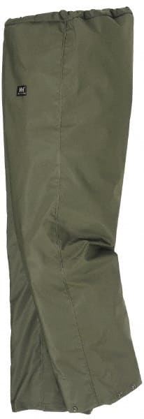 Rain Pants: Polyester;Polyvinylchloride, Snaps Closure, Army Green, 2X-Large MPN:70429_480-2XL