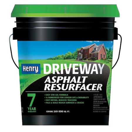 Driveway Asphalt Resurfacer, 532, 5 gal, Pail, Black/Brown, 250 to 500 sq ft Coverage MPN:HE532074