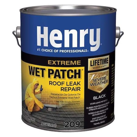 Roof Leak Repair, 1 gal, Pail, Black MPN:HE209042