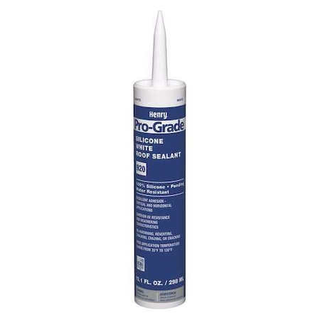 Roofing Sealant, 10.1 oz, Cartridge, White MPN:PG920W004