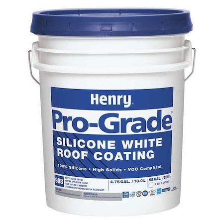 Protective Roof Coating, 5 gal, Pail, Pigmented MPN:PG988WHS073