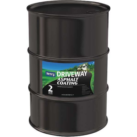 55 gal. Asphalt Sealer, Natural Finish, Black/Brown, Water Base MPN:HE130093