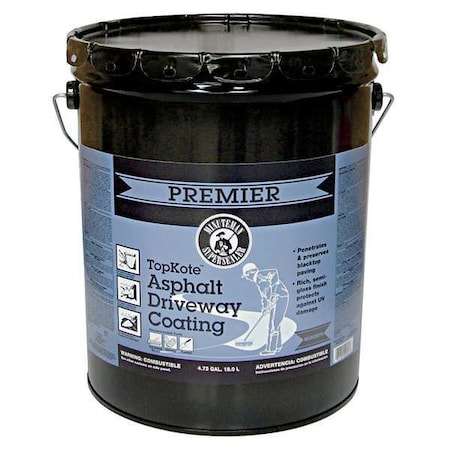 4.75 gal. Asphalt Sealer, Flat Finish, Black, Water Base MPN:PR690070