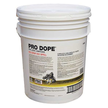 Pro Dope® Thread Sealant 5 gal, Pail, Gray, Paste MPN:15445