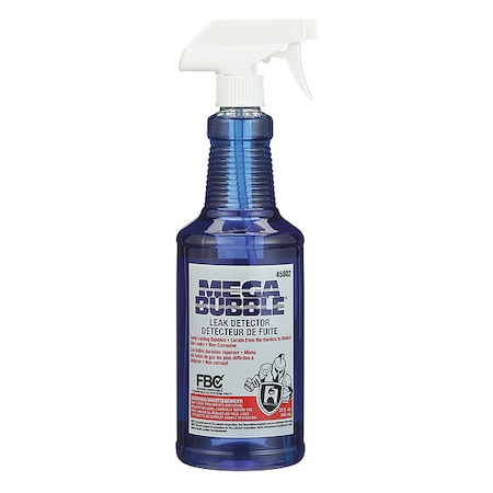 Gas Leak Detector, Blue, 32oz, Spray Bottle MPN:45802