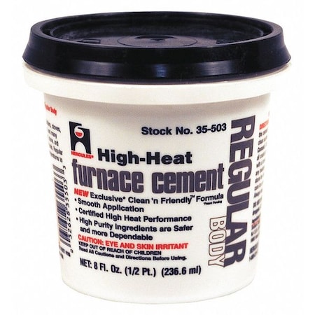 Furnace Cement, High Temperature, 1/2 pt. MPN:35503