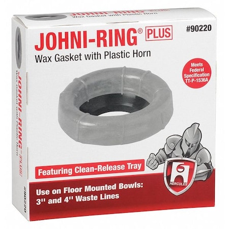 Toilet Bowl Ring, Wax, 3in to 4in MPN:90220