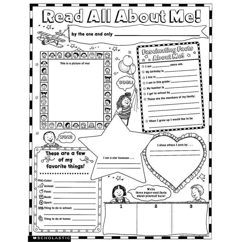 Scholastic Read All About Me Instant Personal Poster Sets, 17in x 22in, Pack Of 30 Sets MPN:SC-0439152852