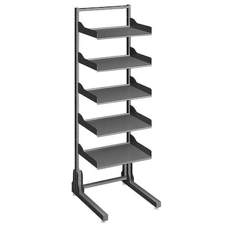 Computer Workstation, 72 in H, Black MPN:95-72241-006