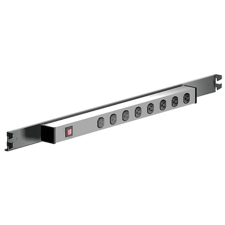 Power Strip, Switched, 15 ft., Gray MPN:46-00058-836