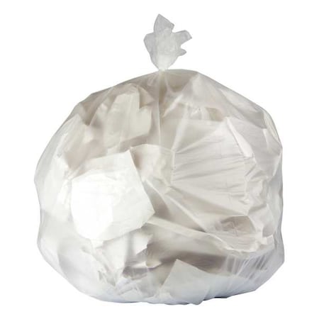 Trash Bag, 38X60, Natural, 16Mic, HDPE, PK200 MPN:Z7660VN R01